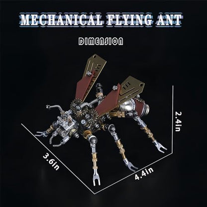 Adult 3D Metal Puzzle, Punk Insect Metal Model Set, 3D Puzzle Mechanical Insect Building Blocks, Fun DIY Assembly, high-end Men's Gifts. - color: Mechanical Flying Ant