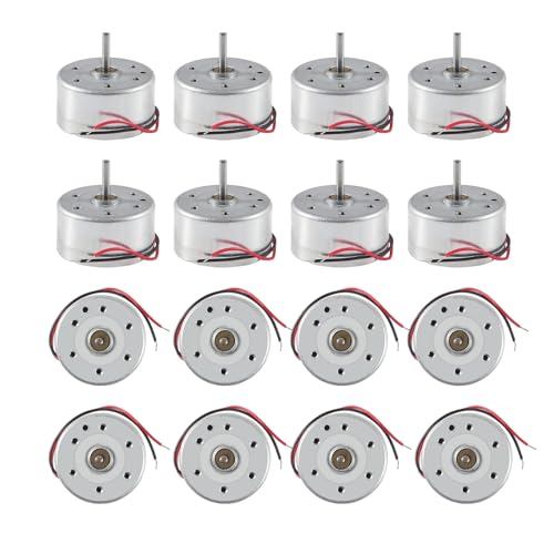 8 Pack Mini Generator Motor-DC 3V 1730 RPM, Small Electric Motor with Wire