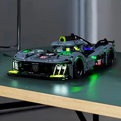 Light Compatible with Lego Peugeot 9X8 24H Le Mans Hybrid Hypercar - style: Classic Version Light