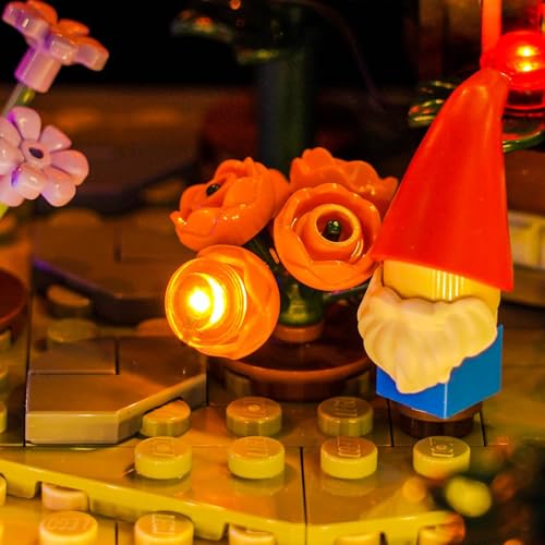 LocoLee Light kit Compatible with Lego 11372 Autumn Cottage Garden - No Model Only Lights, LED Lighting Accessories Compatible with Lego 11372 Autumn Garden (Standard Version) - style: Standard Version