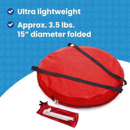 WeatherPod® ChairPod™ 1-Person Wearable Upper Body Pop-Up Pod - color: Red