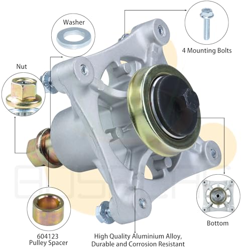 604214 Spindle Assembly for Hustler Raptor 42" 48" 52" Mower Decks - size: 1x604214N