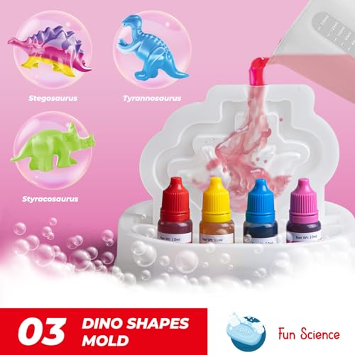 Dino Soap Making Kit, DIY STEM Craft, Gift for Girls & Boys 8+ - color: Pink