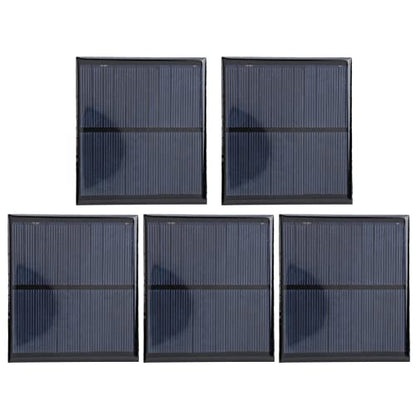 Mini Solar Panels, 6V 2W Mini Solar Cells for Solar Power, DIY Electric Toy Materials Photovoltaic Cells, Solar DIY System Kits, 90x80mm/3.5x3.1in, 5PCS, for Solar Light, Charger
