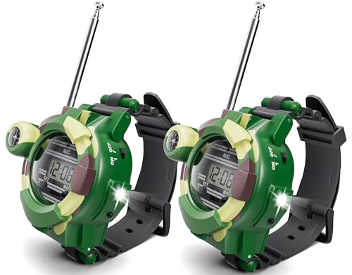 Walkie Talkies Watch, Spy Kids Toys for Boys 8-12, Cool Stuff for Boys - color: Green
