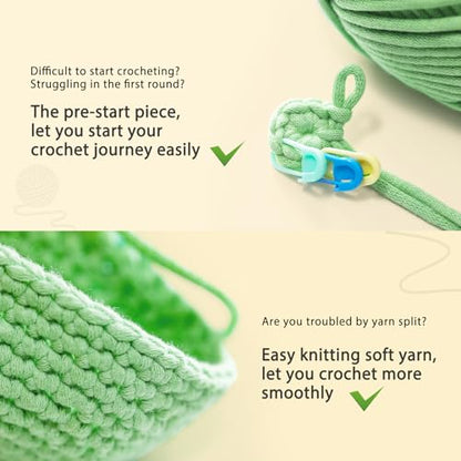 Crochet Kit for Beginners - Bee Crochet Kit, Learn to Crochet, All You Need in, Videos, Instructions, Soft Yarn, Birthday Gift for Adults - color: Bee