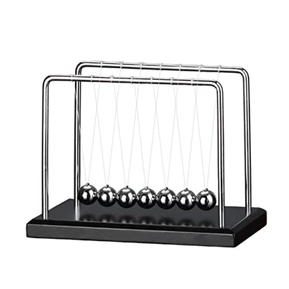 Newtons Cradle Pendulum with 7balls Balance Balls Science Physics Gadget Desktop Decoration Kinetic Motion Toy for Home and Office - style: 7BALLS