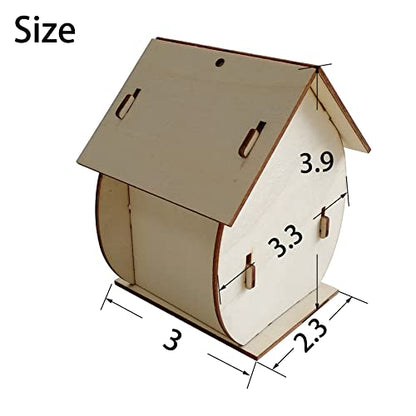DIY Wooden Birdhouse Kit, 2-Pack Craft Set