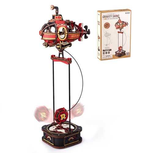 ROKR 3D Wooden Puzzle for Adults, Balance Toy Gravity Swing Deep-Sea Adventurer Model Kit, 219 pcs DIY Building Set, Unique Gift for Men and Women - style: Deep-sea Adventurer
