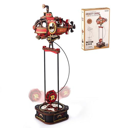 ROKR 3D Wooden Puzzle for Adults, Balance Toy Gravity Swing Deep-Sea Adventurer Model Kit, 219 pcs DIY Building Set, Unique Gift for Men and Women - style: Deep-sea Adventurer
