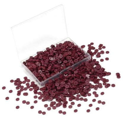 6mm Polymer Clay Beads for Bracelets Making 1000PCS - color: Maroon