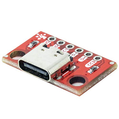 2pcs USB Type-C Female Breakout Board 6 pins Output 2 CC Pins 5K1 Res (2.54mm 100mils Pitch)…