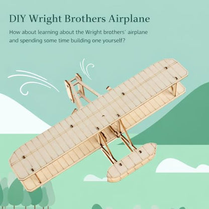 1903 Wright Flyer Model Kit 3D Wooden Puzzle 라이트형제 비행기 Young Modeler