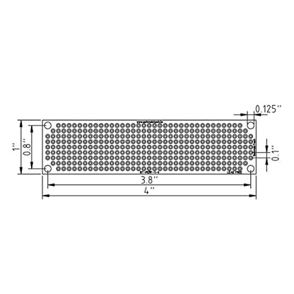 Double Sided LF HASL Perf Board, PCB Board, Electronic Circuit Board for DIY Prototype Circuit, FR4, Plated Through Hole Solder Prototype Board, ST-PERF-1-4 (1" x 4" - 2 Pack) - style: 1" x 4" - 2 Pack