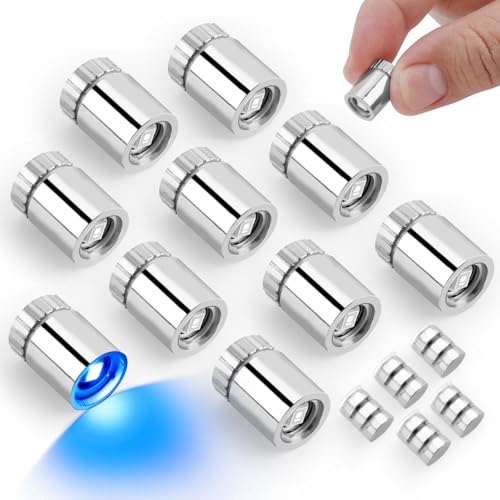 20pcs Mini Led Lights for Craft, Tiny Small Light with 30pcs Batteries - color: Blue