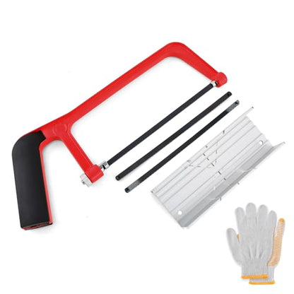 6 Inch Mini Hacksaw and Mitre Block Set - color: Red
