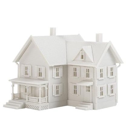 N Scale Model Blank Buidlings Kit Unassembled House for Model Train Layout Diorama JZN5885JJ (Two-story-1PC) - style: Two-story-1PC