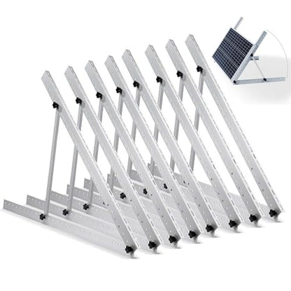 Upgraded 47in 4 Sets Adjustable Solar Panel Tilt Mount Brackets, Foldable Tilt Legs, Support 100 200 300 400 500 Watt Solar Panels 4-8Pcs, Solar Panel Stand for Roof, Off-Grid, RV and Boat - size: 47 IN 4 Sets