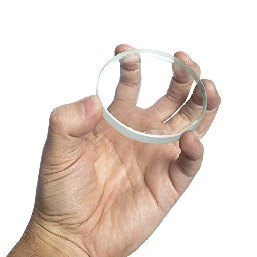 Amlong Crystal Premium Optical Glass Double Convex and Concave Lens Set, 75mm Diameter, 20cm Focal Length, 2 Pieces Set - size: 75mm (3-Inch) 2-pack