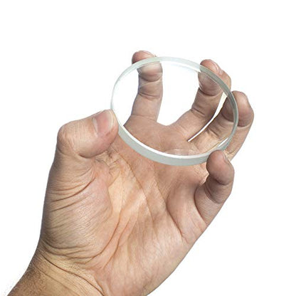 Amlong Crystal Premium Optical Glass Double Convex and Concave Lens Set, 75mm Diameter, 20cm Focal Length, 2 Pieces Set - size: 75mm (3-Inch) 2-pack