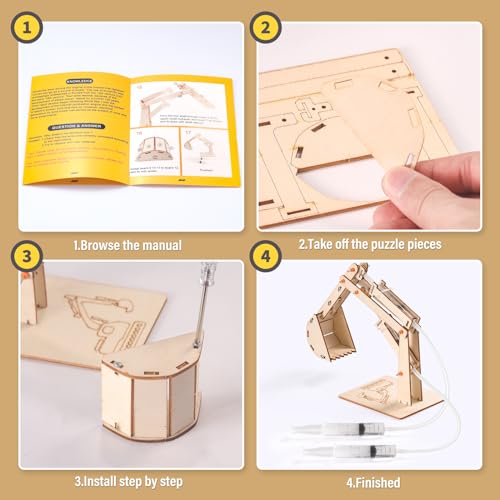 STEM Science Kits for Kids Age 8-10 8-12, Wood Building Crafts Kits for Boy - style: Science STEM Kits