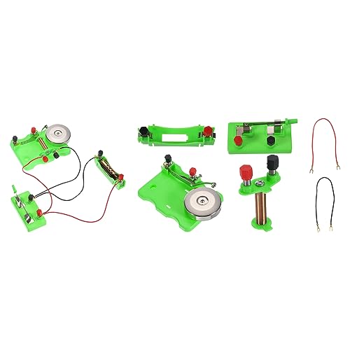 PATIKIL Physical Experiment Set, 2Set Electric Bell Magnetism Experiment Kits Switch Electromagnet Labs Induction Circuit for Educational Teaching
