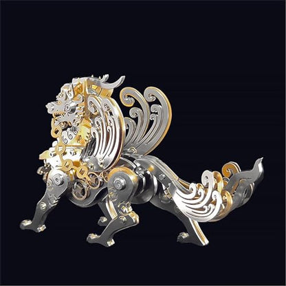 3D Metal Puzzles for Adults Mechanical Pixiu Assembly Model Kit, Colorful 3D Metal Model Kits to Build with Tool, Wasp 3D DIY Puzzle Desktop Toys Gifts for Adults Boys (Gold) - color: Gold