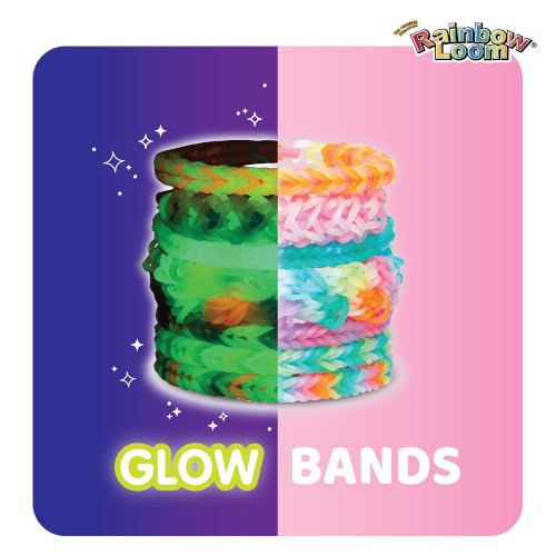 Rainbow Loom 6,000 Band Refill Featuring Glow w/Auto Loom, Craft Kit, 7+
