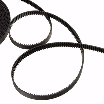 3D Printing GT2 Timing Belt, Zeelo 5 Meters (16.4ft) GT2 Open Timing Belt 2mm Pitch 6mm Width Rubber Fiberglass Fit for RepRap Prusa Mendel Rostock CR-10 Ender 3 3D Printers - Black - color: 5M