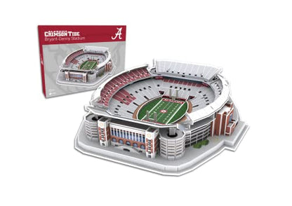 Pro Lion 3D Jigsaw Puzzle Bryant-Denny Stadium Construction Building Kits - 139 Pieces | Alabama Crimson Tide Football Gifts for Boys, Adults, Men & Kids Aged 7+ | Puzzles Games Kit for Creative Fans - color: Alabama Crimson Tide
