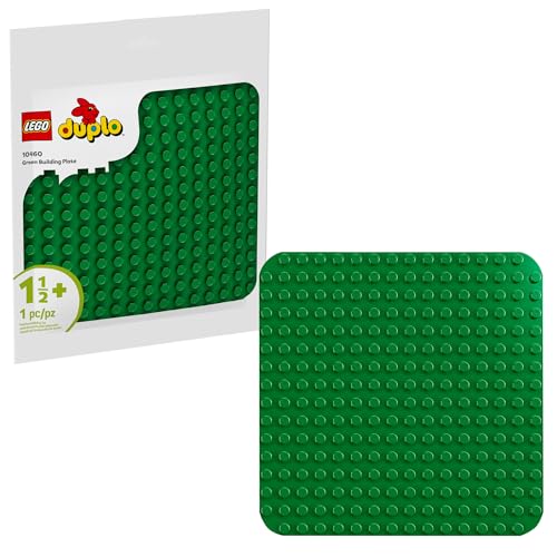 LEGO DUPLO Green Building Plate - Learning and Educational Building Toy for Toddlers, Preschool, Boys and Girls, Ages 1.5+ - Gift Ideas for Birthdays - 10460