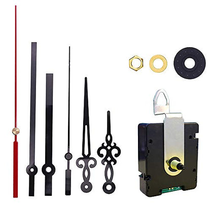 DEEWISH Radio Clock Mechanism DIY, 0.67 inch(17mm) Axis Length WWVB Radio Electric Controlled Clock, Repair Wall Clock Clockwork with 2 Set Clock Hands