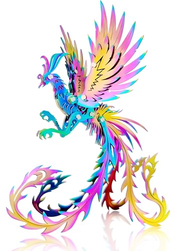 FILASLFT 3D Metal Puzzles for Adults,Undead Bird Seven 3D Puzzles - color: C8-undead Bird-seven Colors