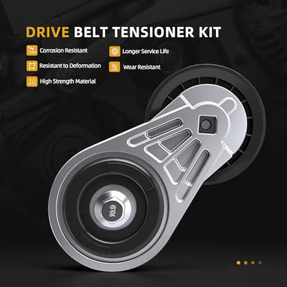Belt Tensioner Serpentine Belt Idler Pulley Kit #38103 38001 - size: for C1500/C2500/C3500 1996-2000