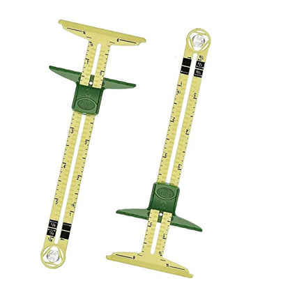 2pcs 5 in 1 Handy Sliding Sewing Gauge Quilting Tools for Beginner Work as T-Gauge, Hem Gauge, Seam Allowance - size: Size 5(2pcs style1)