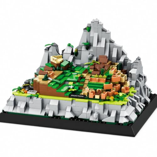 1039Pcs Machu Picchu Peru Building Set World Landmark Architecture Model Collectible Toy for Kids and Adults - color: Machu Picchu