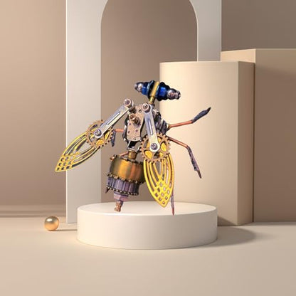 3D Metal Puzzles for Adults Teens-160+Pcs-Mechanical Fruit FIy Bee Insect Models-3 Hours to Build-Ideal for Birthday Gifts and Decorations(Mechanical Fruit Fly) - style: Mechanical Fruit Fly