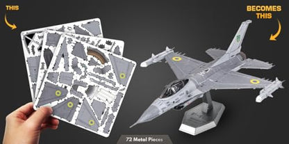 Metal Earth F-16 Fighting Falcon Ukrainian Air Force 3D Metal Model Kit Fascinations
