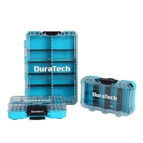 DuraTech 3-Piece Small Parts Tool Box Organizer with 14 Dividers