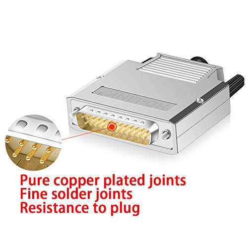 DB25 Male Solderless Breakout with 5Ft 24AWG Replacement Cable - style: Metal Male