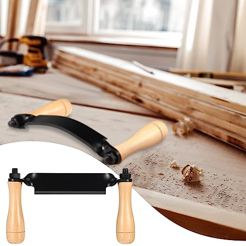 WILLBOND 2 Pcs 8 Inch Draw Knife Straight, Curved, Wood Debarking Tool - size: 8 Inch