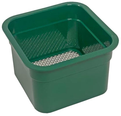 Sluice Fox mini Classifier Screen Gold panning Kits, Stainless Steel Screen mesh sifting Sieve Prospecting and gem Sorting; Shark Tooth sift Sifter - color: #07 Mesh Screen (49 holes per sq.in.) Green