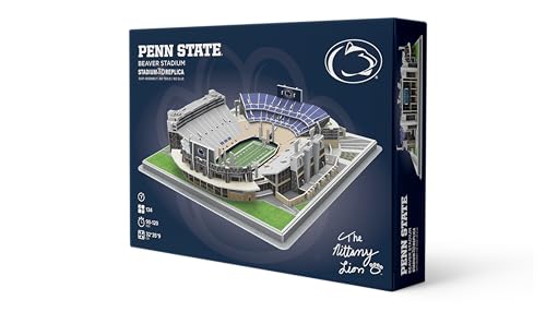 Pro-Lion 3D Jigsaw Puzzle of Beaver Stadium – 134 Pieces | Penn State Nittany Lions College Football Model | NCAA Football Stadium Building Kit | Creative Gift for Men, Boys & Kids Aged 8+ - color: Penn State Nittany Lions