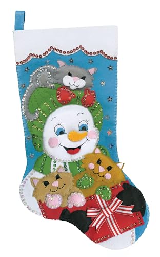 Cat Crazy Stocking Felt Stocking Kit