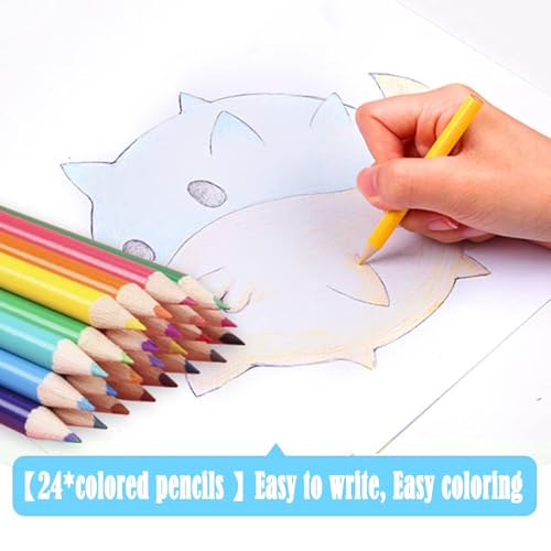 DLUCKY 208 PCS Art Supplies Drawing Art Kit Adults for Kids Art Set,Blue - color: BLUE