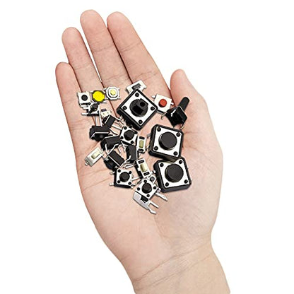 250PCS 25Values Micro Momentary Tactile Switch Assortment Kit