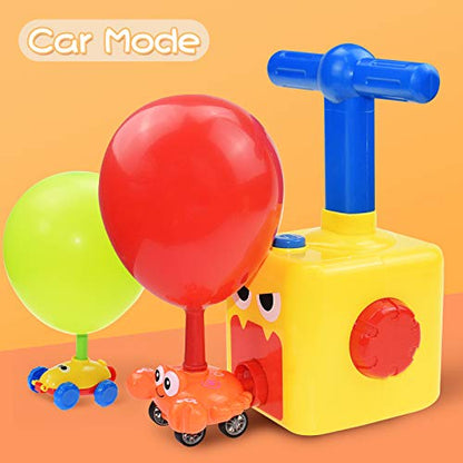 BAKAM Toddler Toys 3-4 for Boys Girls, Balloon Launcher & Powered Car Set, Fun Toddlers STEM Toy Balloon Pump Cars Racer Kit for Kids 3-5 (Duck) - color: Duck