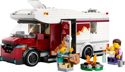 LEGO City Holiday Adventure Camper Van Building Toy Set - Vacation Toy for Kids, Boys and Girls, Ages 6+ - Includes 3 Minifigures and Accessories - Gift Idea for Birthdays & Holidays - 60454