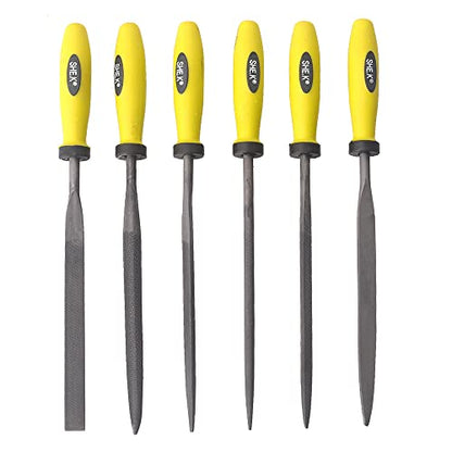 Needle File Set (6 PIECE Set) 4x160mm - color: Carbon Steel, size: 4x160mm