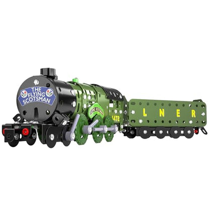 Lucky Doug STEM Building Projects Model Train Set Toys for Boys Kids 8 9 10 11 12 Years Old and Older - 340 PCS DIY Metal Building STEM Toys - style: 869-1